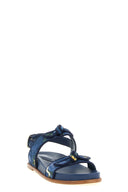 Sandales Cuir Bleu