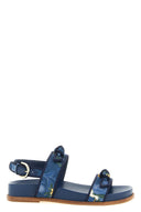 Sandales Cuir Bleu