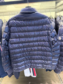 Doudoune chemise brillante bleu nuit
