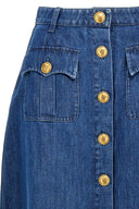 Jupe Cuir Bleu