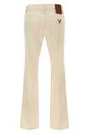 Pantalon Cuir Beige