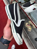 Slip-on en toile noire Web Stripe luxe
