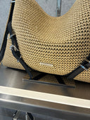 Sac hobo tressé à bandoulière ajustable