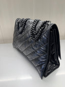 Sac porté épaule Balenciaga Crush Chain Bag Large noir