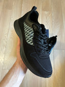 Sneakers B25 Runner Suède Dior en toile oblique et daim noir