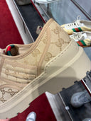 Chaussures derby chunky monogrammées beige