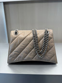 Sac porté épaule Crush Chain Medium taupe