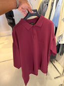 Balenciaga BB Logo Polo Bordeaux