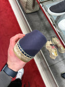 Espadrilles slip-on logo brodé bleu marine