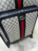 Valise cabine GG Supreme Web Stripe à roulettes