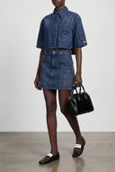 Jupe Coton Bleu
