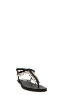 Sandales Cuir Noir