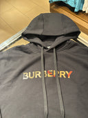 Hoodie noir à logo Check