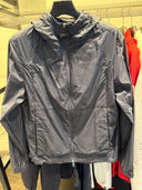 Veste technique légère à capuche noir anthracite