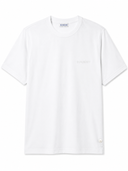T-shirt premium blanc optique à logo signature ton sur ton