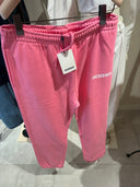 Pantalon de jogging à logo imprimé rose