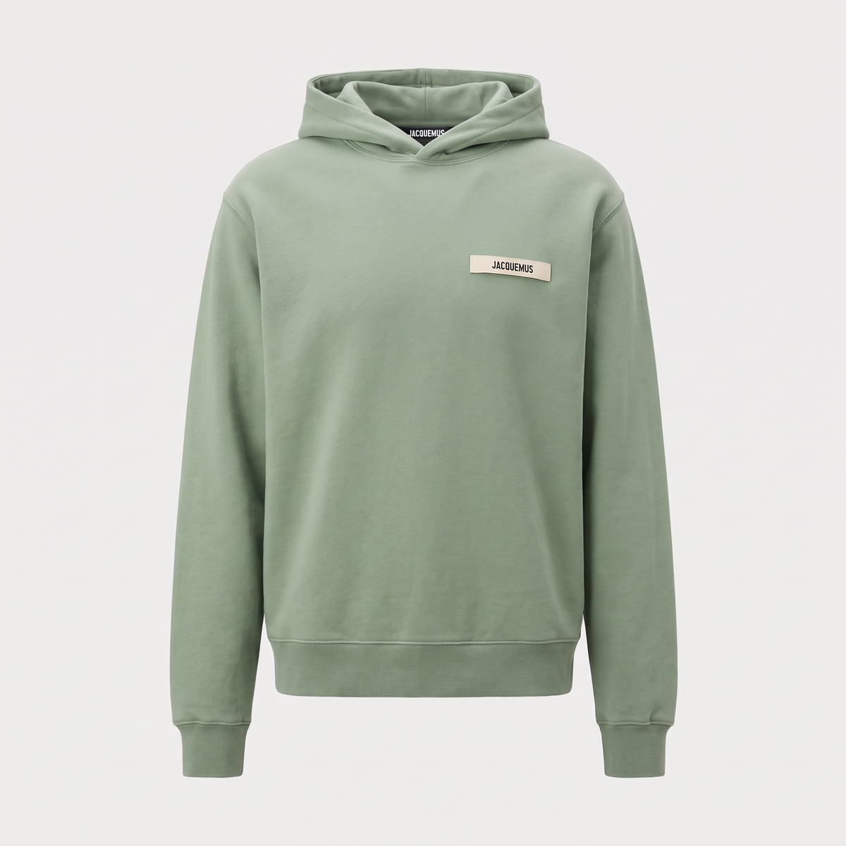 Le Hoodie Gros Grain Jacquemus Khaki – face