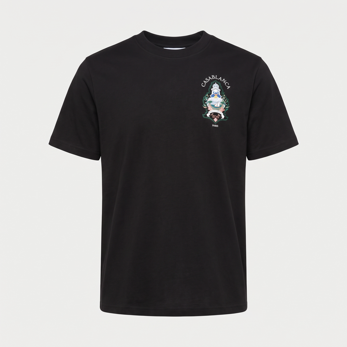 T-shirt Casablanca Hotel Emblem Black – face