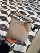 Sac seau GG Arabella Monogram beige rosé