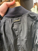 Bomber technique noir à doublure Check