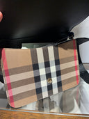 Sac bandoulière House Check noir
