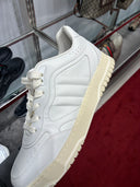 Sneakers Re-Web en cuir blanc cassé