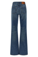 Pantalon Cuir Bleu