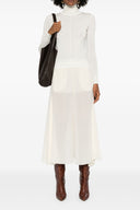 Pull à col roulé brodé du logo