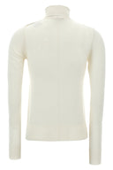 Pull à col roulé brodé du logo