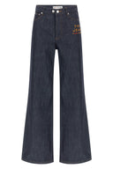Pantalon Cuir Bleu