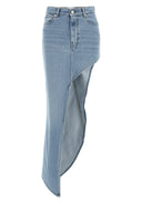 Jupe Coton Bleu Clair