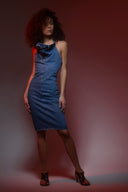 Robe Cuir Bleu