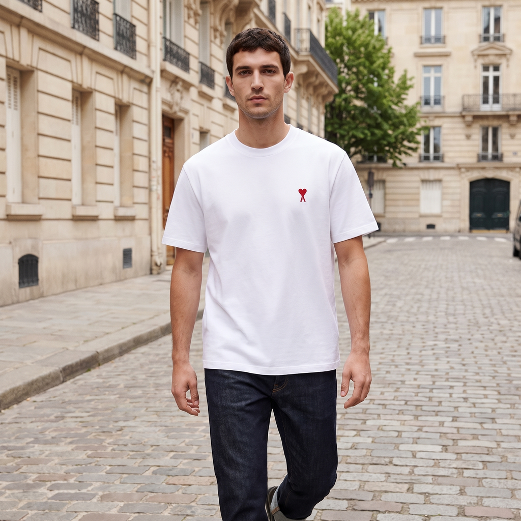 T-shirt Ami de Coeur en Coton – porté – ambiance