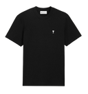 T-shirt Noir Ami de Coeur Blanc en Coton
