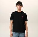 T-shirt Noir Ami de Coeur en Coton