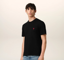 T-shirt Noir Ami de Coeur en Coton