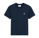 T-shirt Bleu Marine Ami de Coeur Blanc en Coton