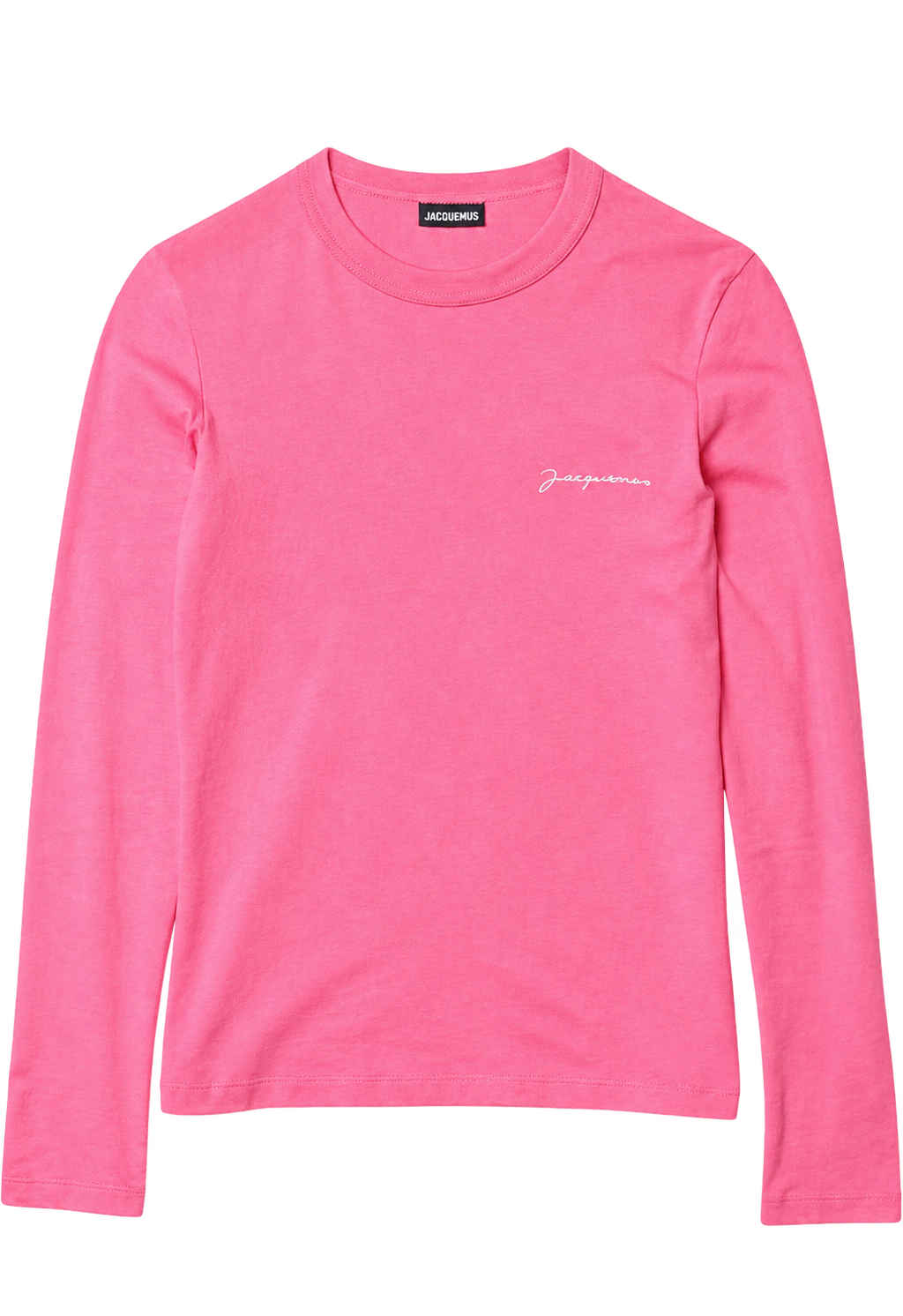 Le t-shirt Brodé Manche Longue Pink Jacquemus