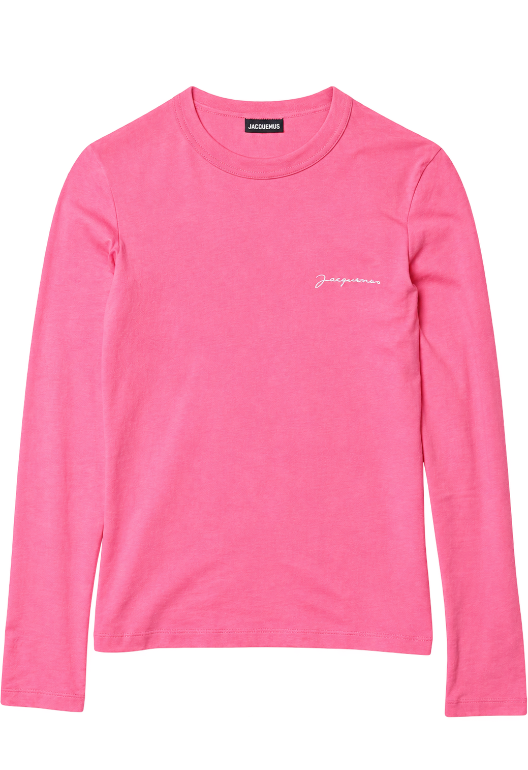 Le t-shirt Brodé Manche Longue Pink Jacquemus