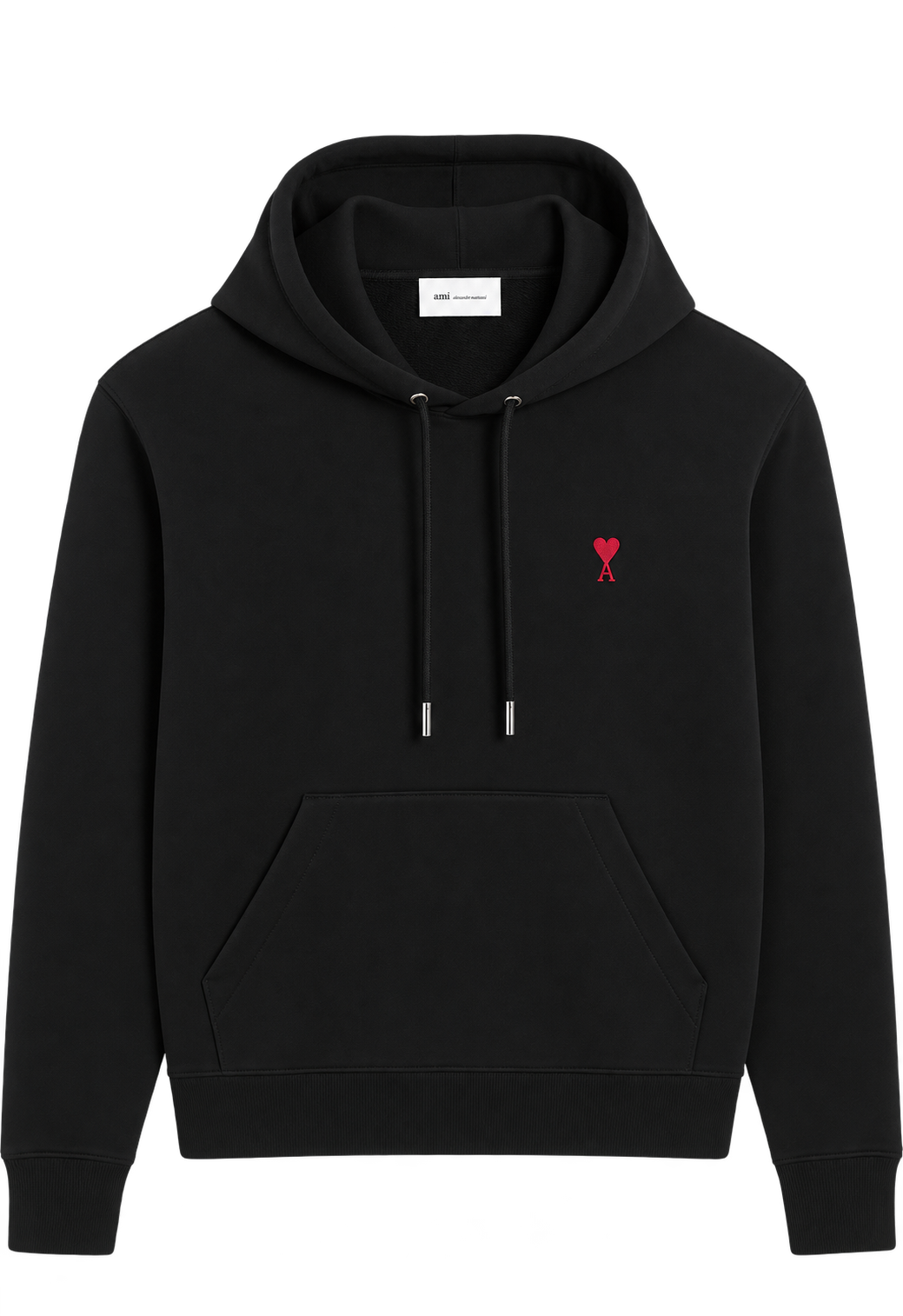 Hoodie Noir Ami de Coeur en Coton
