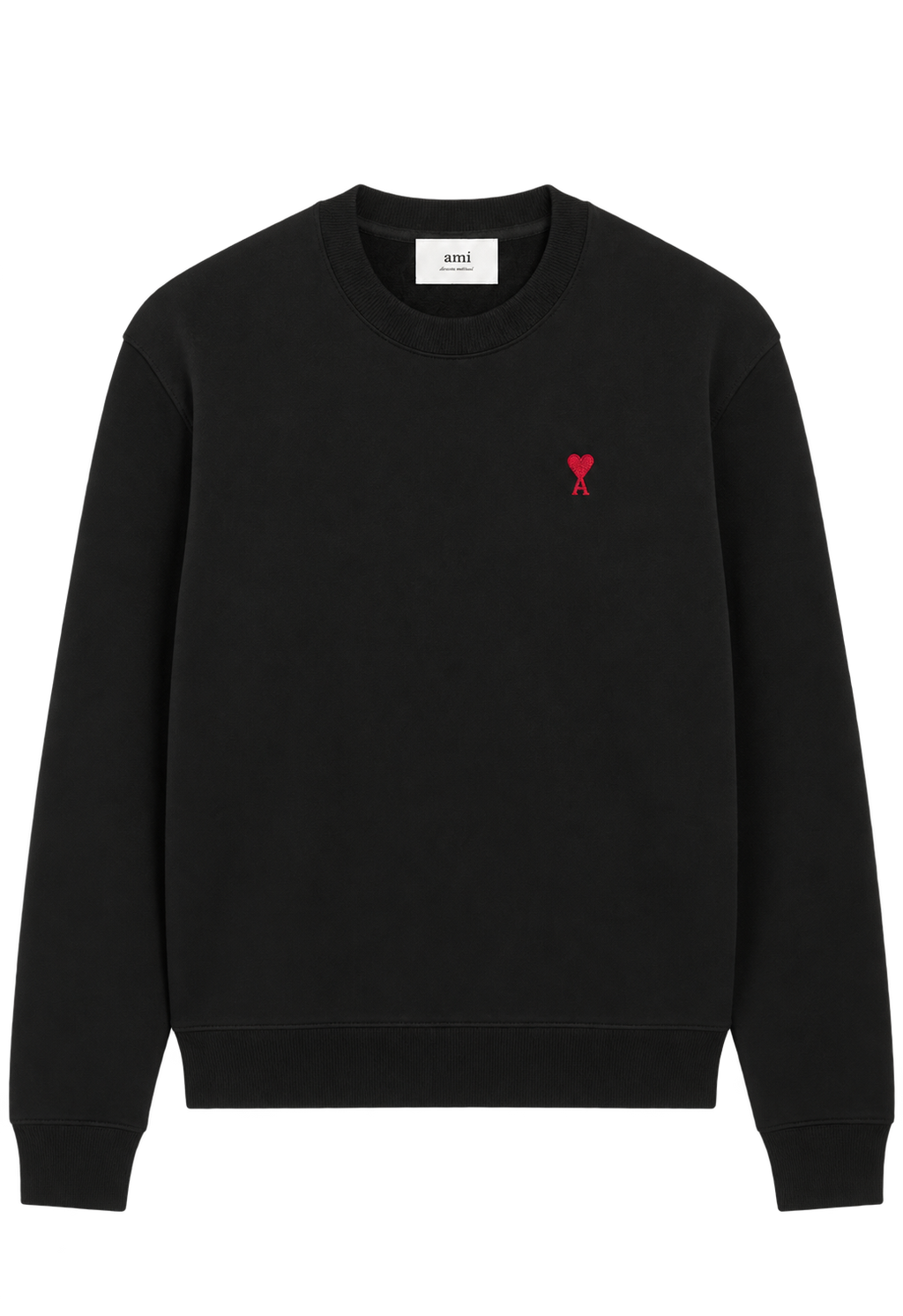 Sweatshirt Noir Ami de Coeur en Coton — Ami Paris