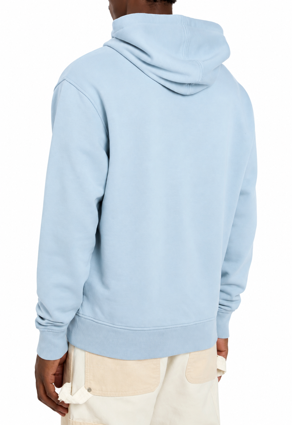 Hoodie Bleu Ciel Ami De Coeur Noir en Coton — Ami Paris — vue 3