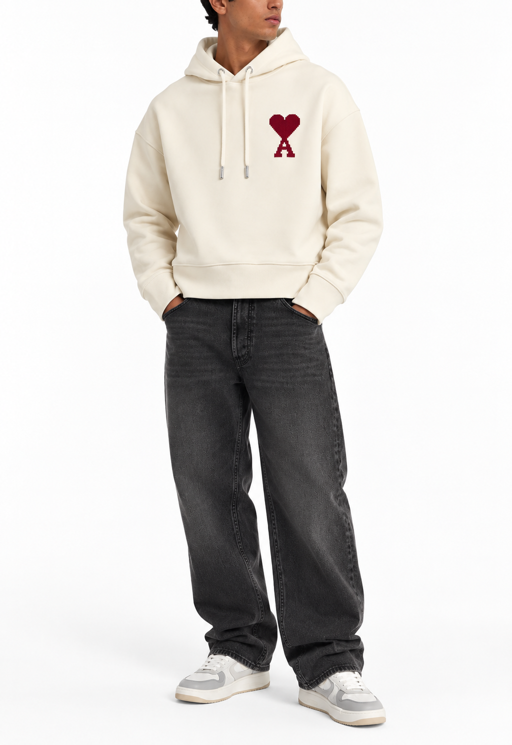 Hoodie Soleil Ami De Coeur en Coton — Ami Paris — vue 2