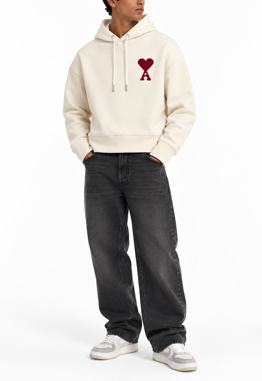 Hoodie Soleil Ami De Coeur en Coton — Ami Paris — vue 2
