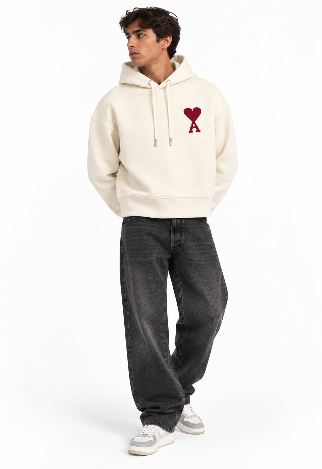 Hoodie Soleil Ami De Coeur en Coton — Ami Paris — vue 3