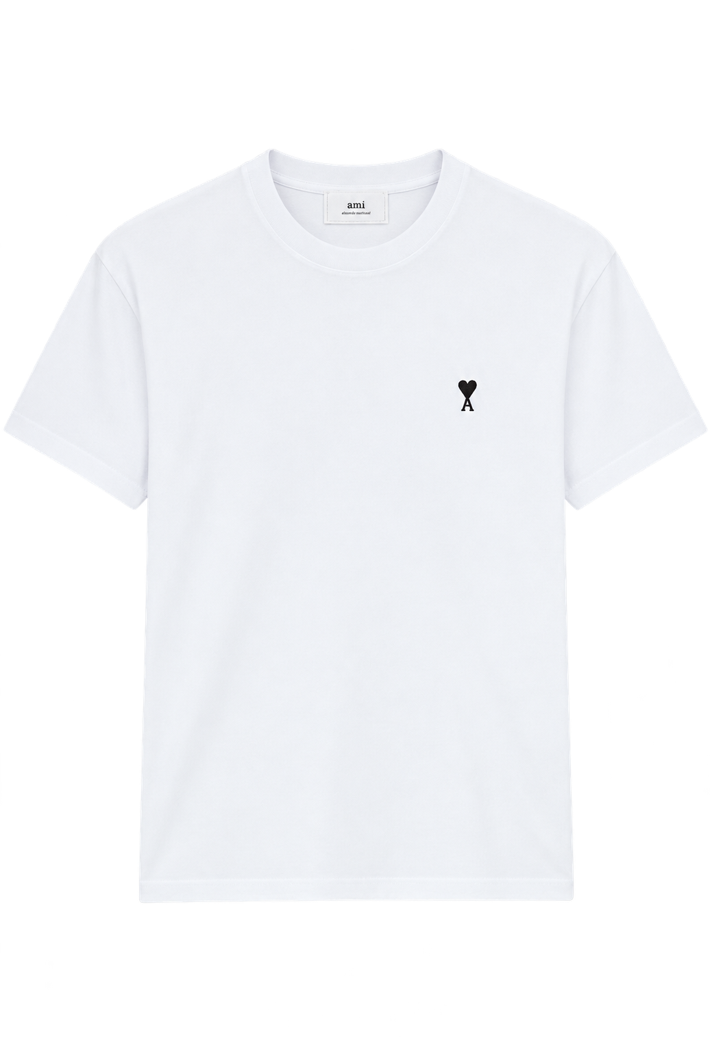 T-shirt Blanc Ami De Coeur Noir en Coton