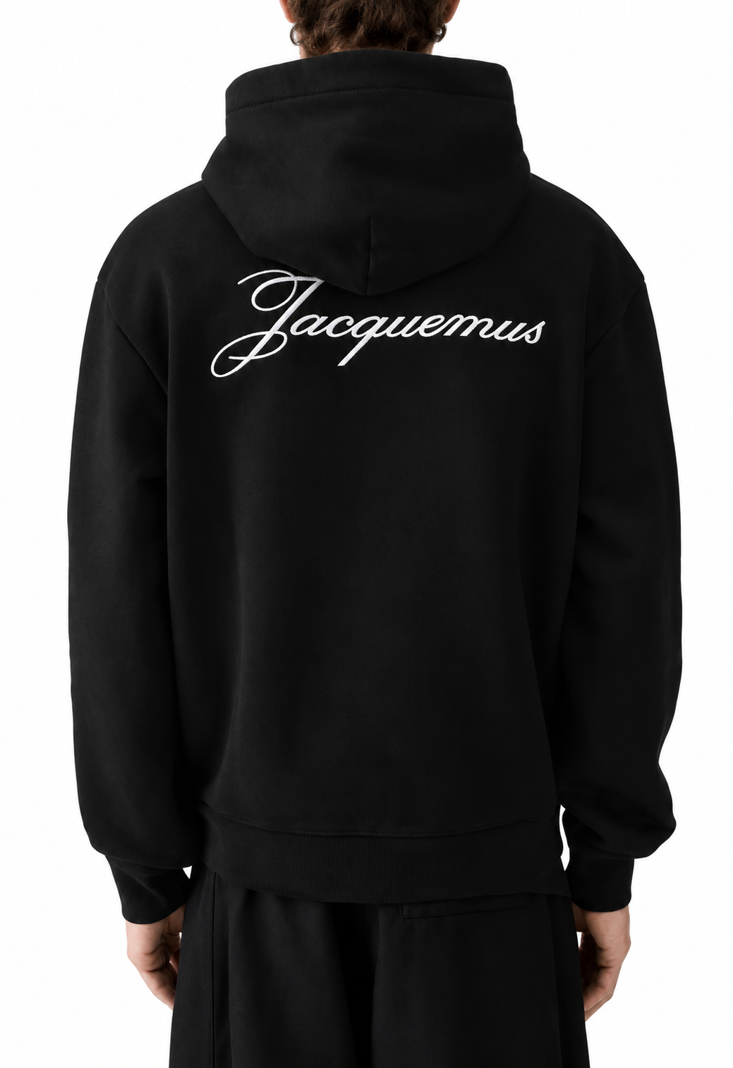 Le Hoodie Logo Jacquemus Noir — vue 3