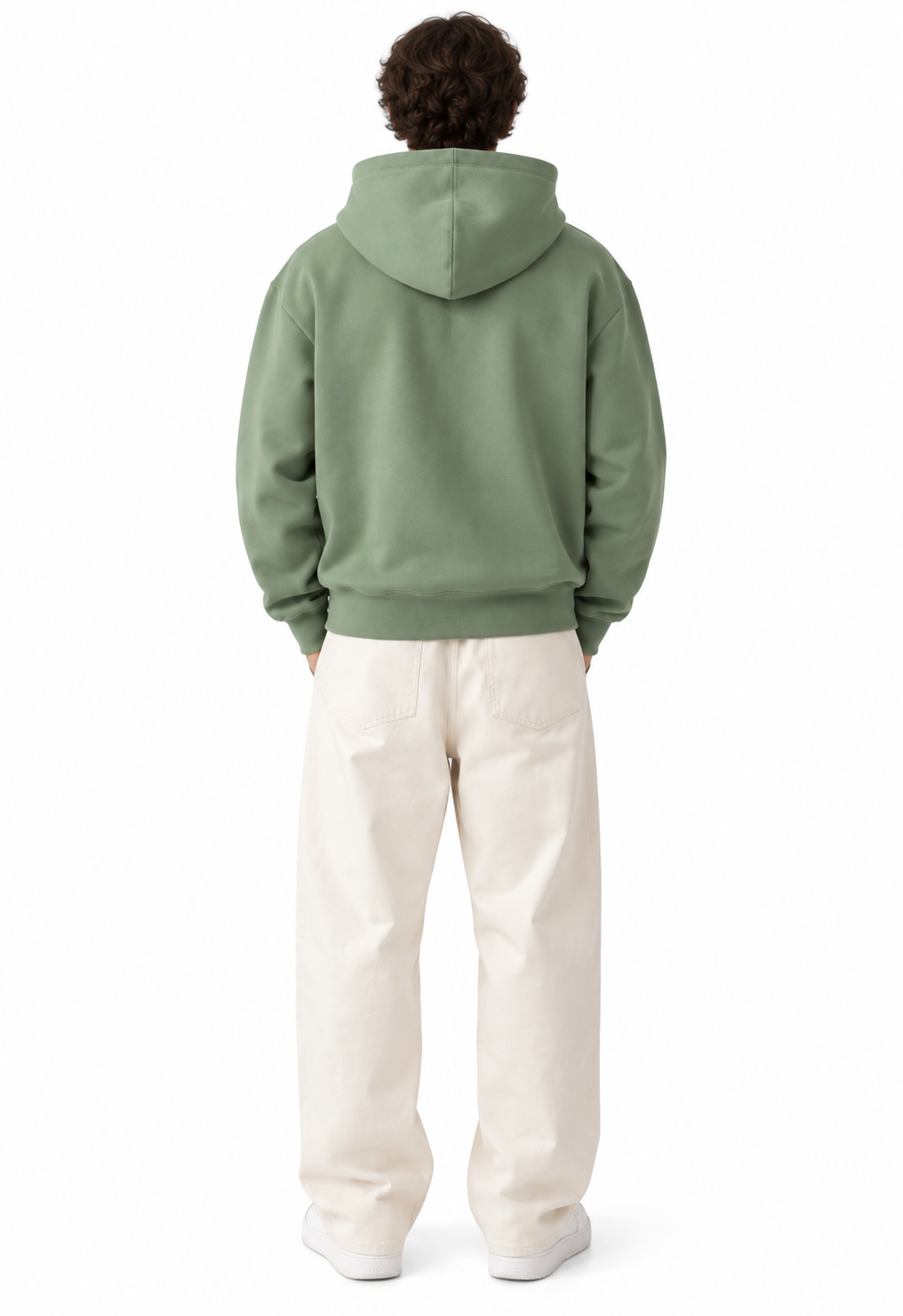 Le Hoodie Gros Grain Jacquemus Khaki — vue 3