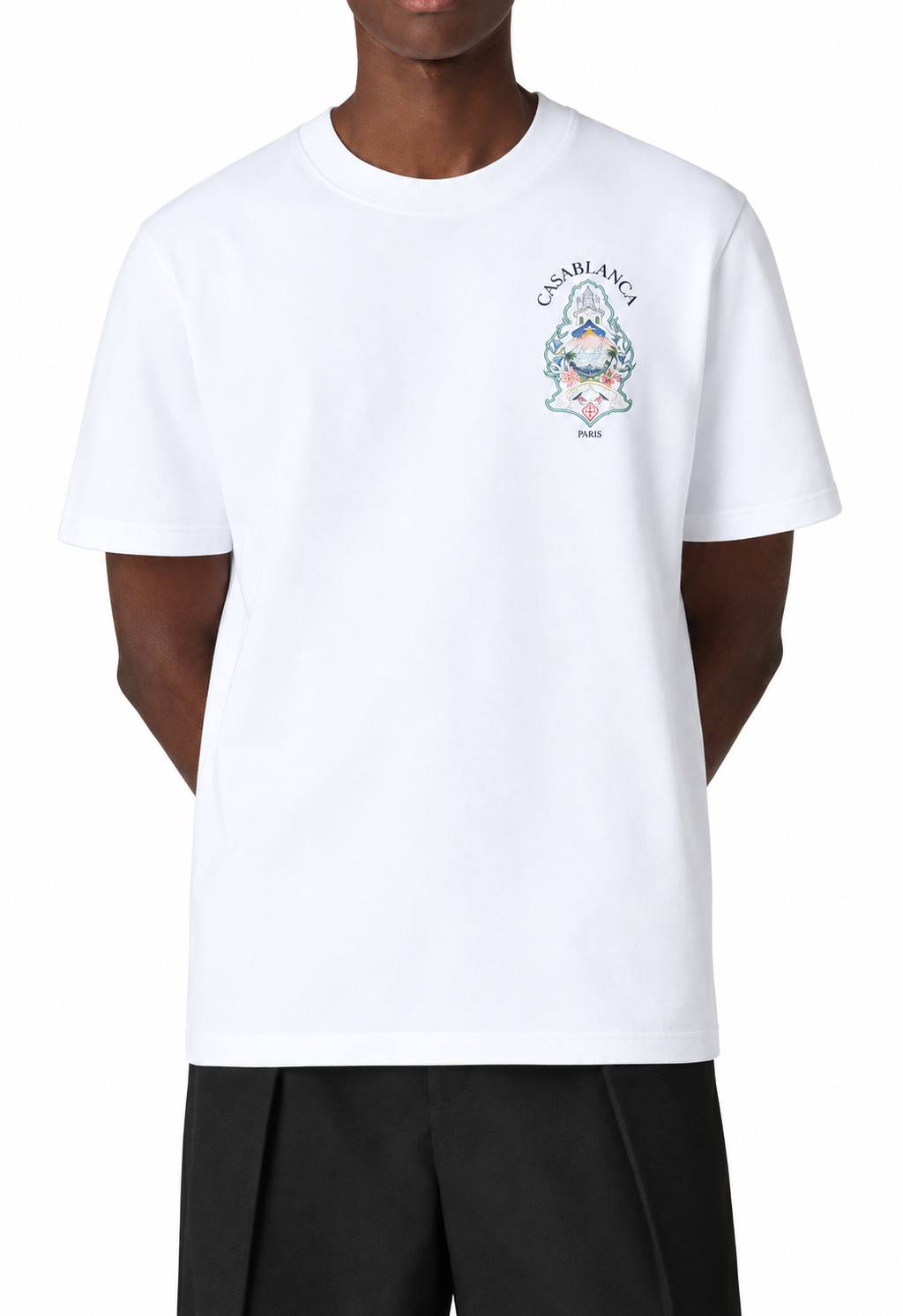 Casablanca Hotel Emblem T-shirt White
