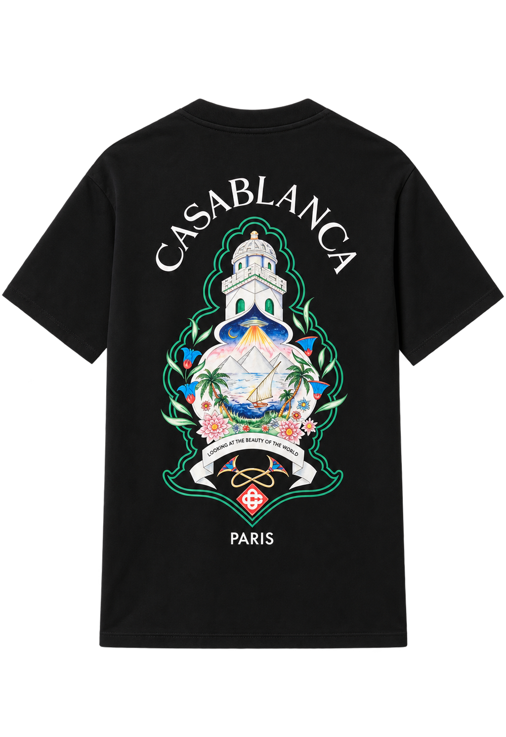 Casablanca Hotel Emblem T-shirt Black